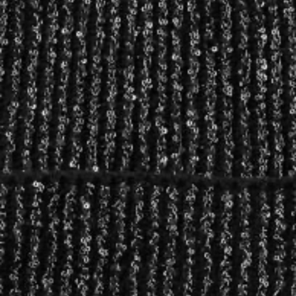 NEW Gap metallic sequin hat beanie toque black silver - Picture 2 of 8